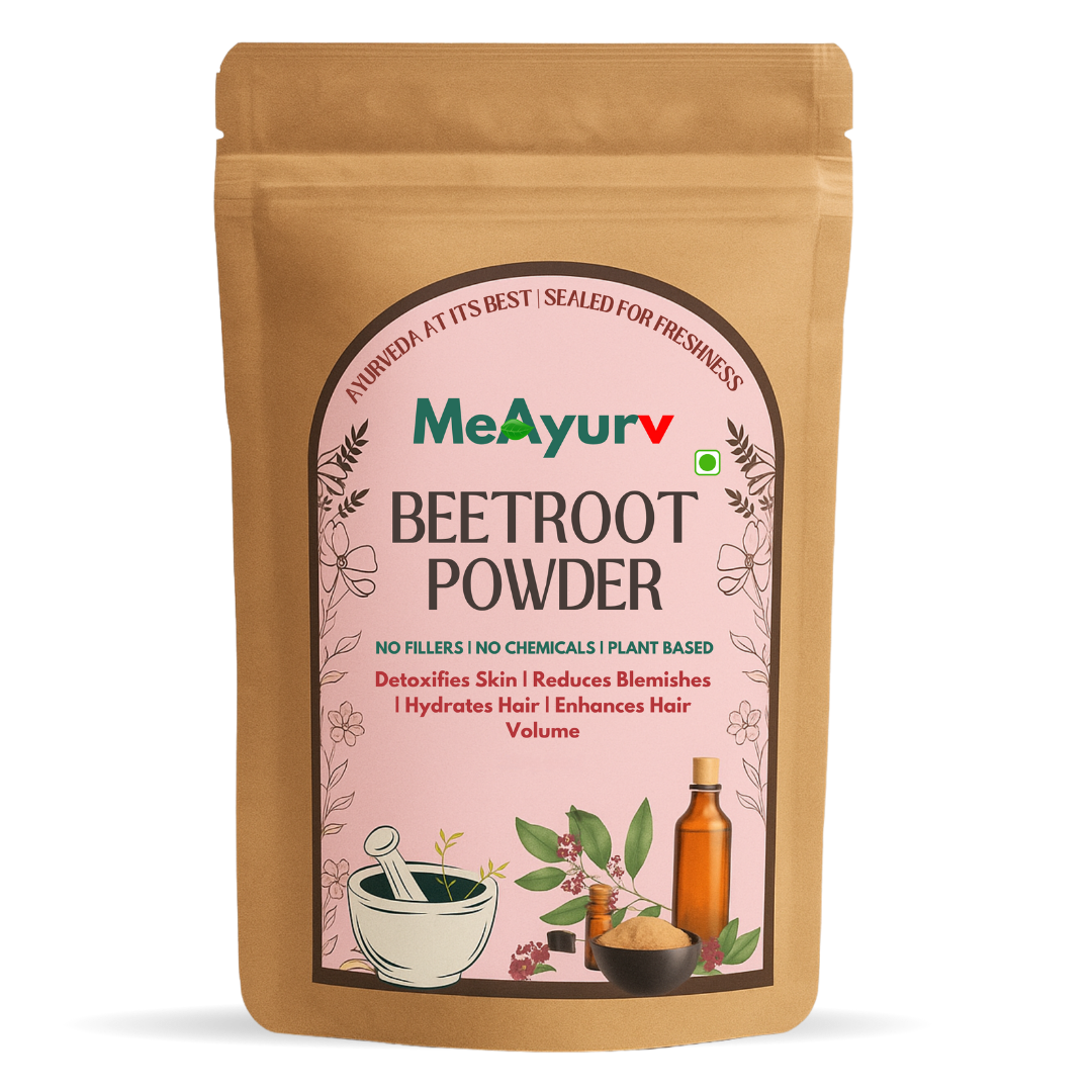 MeAyurv Organic Beetroot Powder | Natural Nitrate-Rich Superfood | Supports Stamina, Detox, Heart Health & Skin Glow | Vegan, Non-GMO | Plant-Based Nutrition