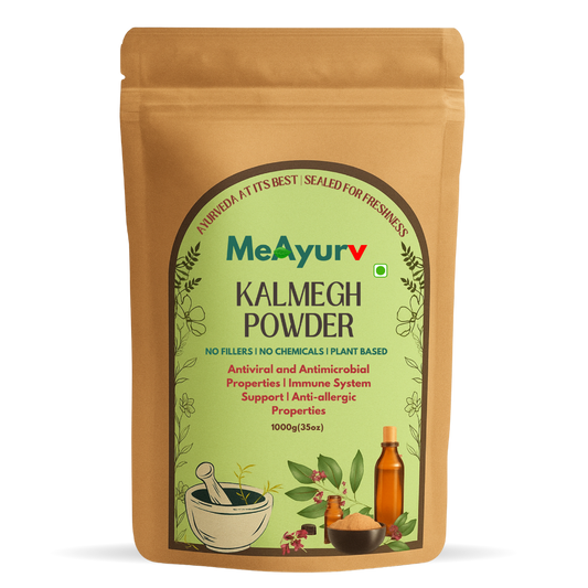 MeAyurv Organic Kalmegh Powder – Pure Andrographis Paniculata | Ayurvedic Herbal Supplement for Liver Health, Immunity & Detox | Natural, Vegan, Chemical Free