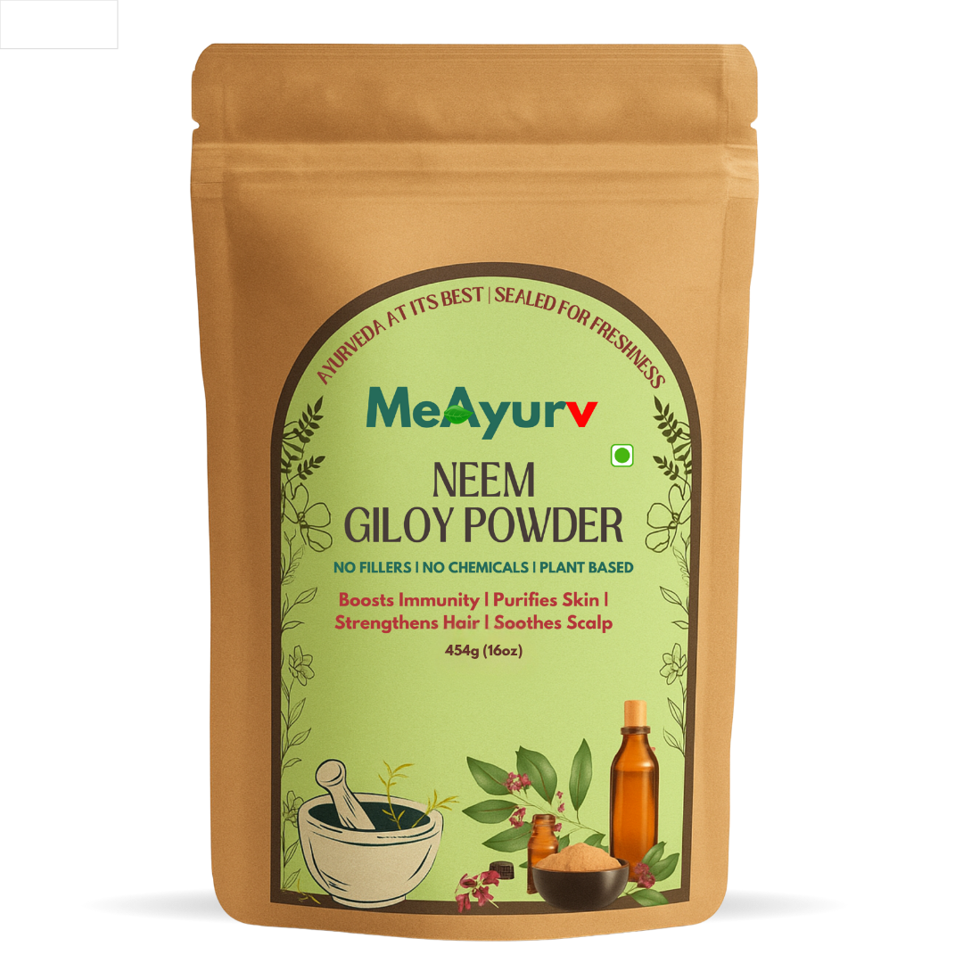 MeAyurv Organic Jamun Seed Powder for Diabetes Care | Pure Syzygium Cumini for Sugar Balance & Metabolism | Natural, Herbal & Vegan Blood Sugar Support | MeAyurv