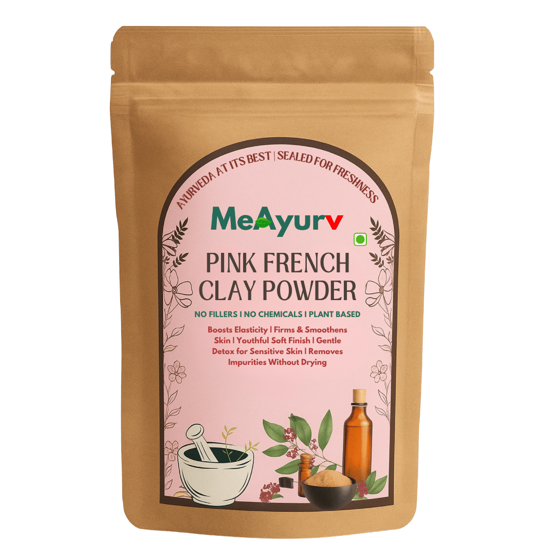 meayurv pink french clay powder