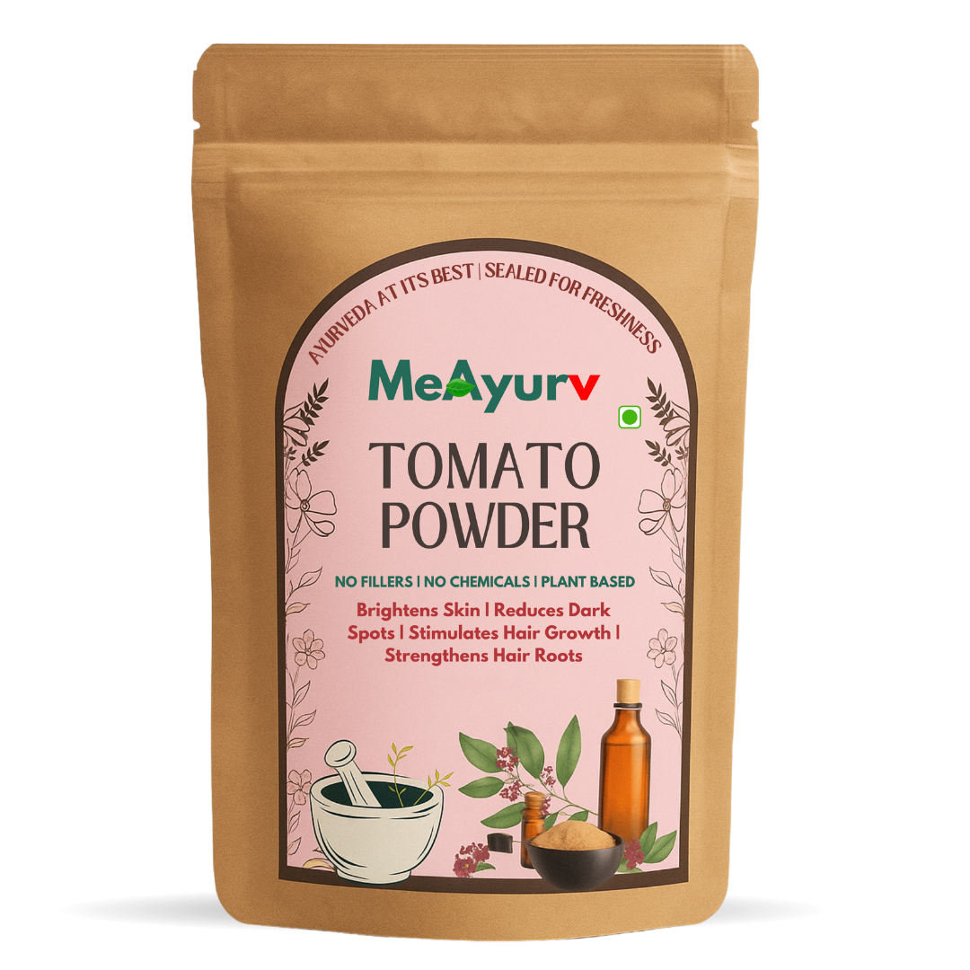 MeAyurv Organic Tomato Powder – Pure Tomato Powder | Ayurvedic Culinary & Skin Use for Lycopene, Glow & Natural Flavor | Natural, Vegan, Chemical Free