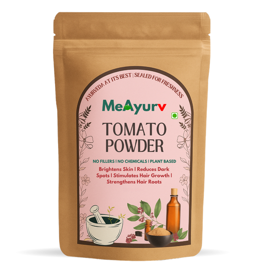 MeAyurv Organic Tomato Powder – Pure Tomato Powder | Ayurvedic Culinary & Skin Use for Lycopene, Glow & Natural Flavor | Natural, Vegan, Chemical Free
