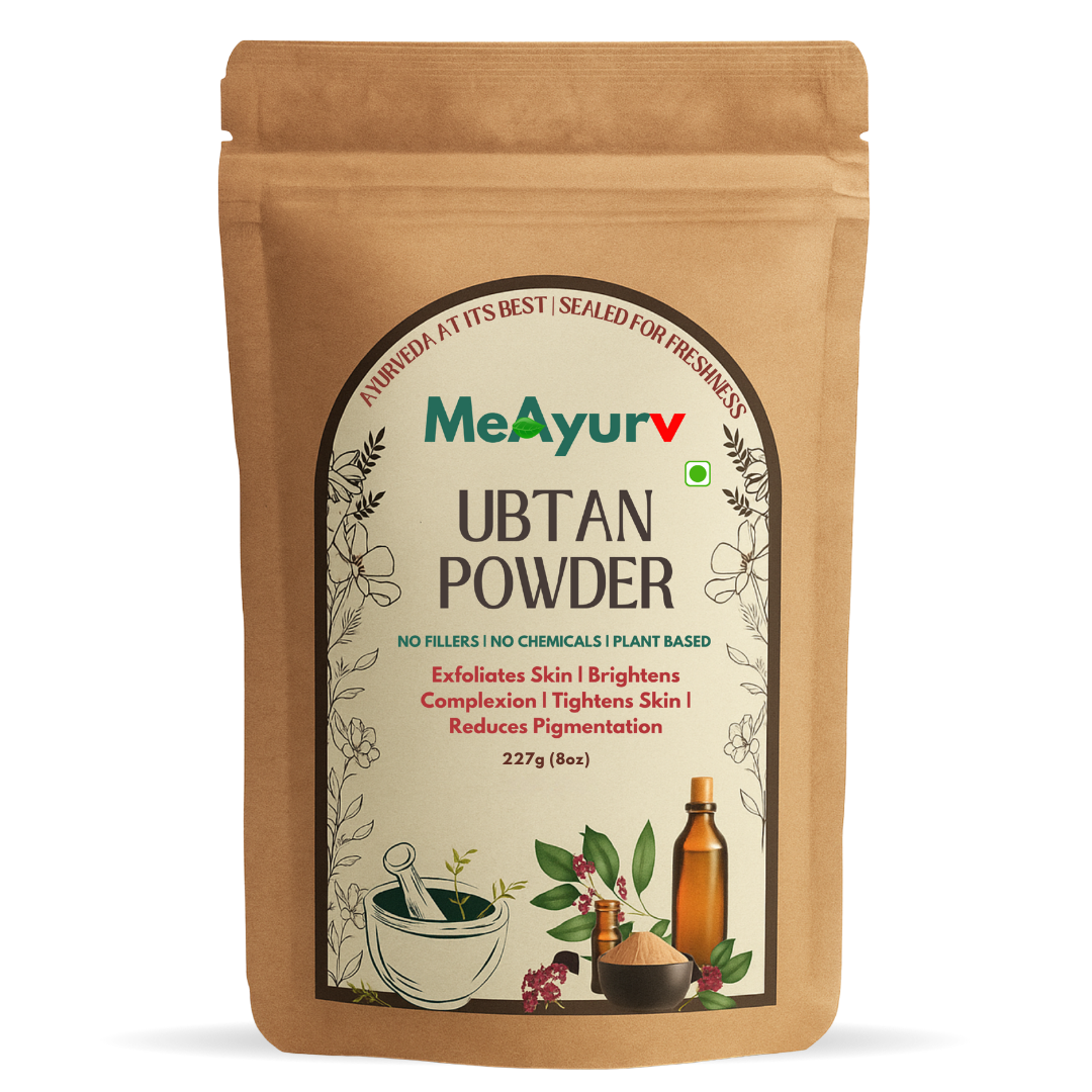 MeAyurv Organic Herbal Ubtan Bath Powder – Pure Herbal Ubtan Blend | Ayurvedic Skin Care for Brightening, Glow & Cleansing | Natural, Vegan, Chemical Free