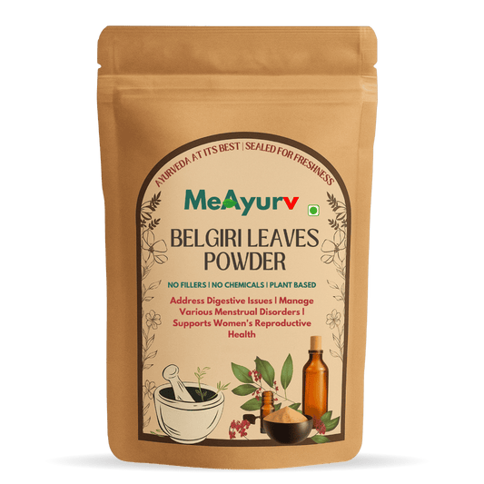 meayurv belgiri leaves powder meayurv belgiri fruit powder