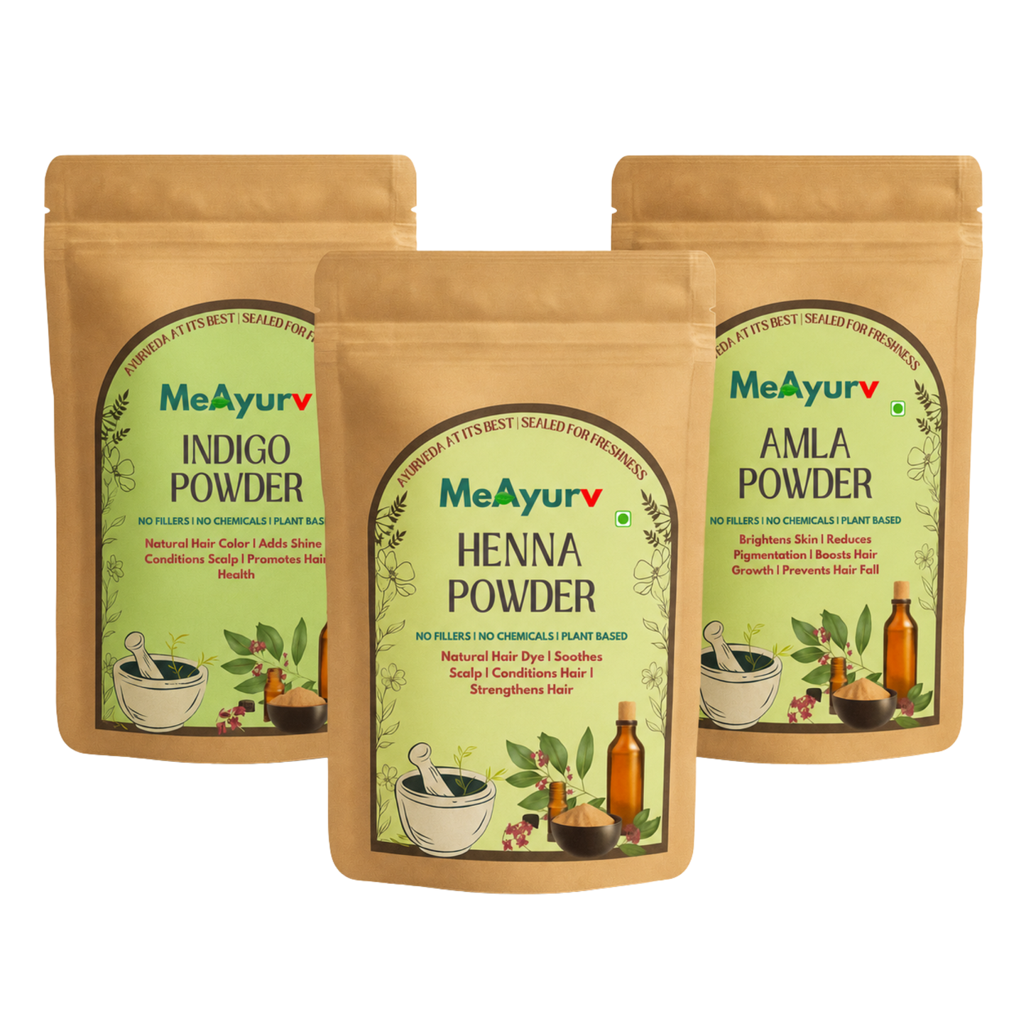 Natural Black Hair Colour Kit