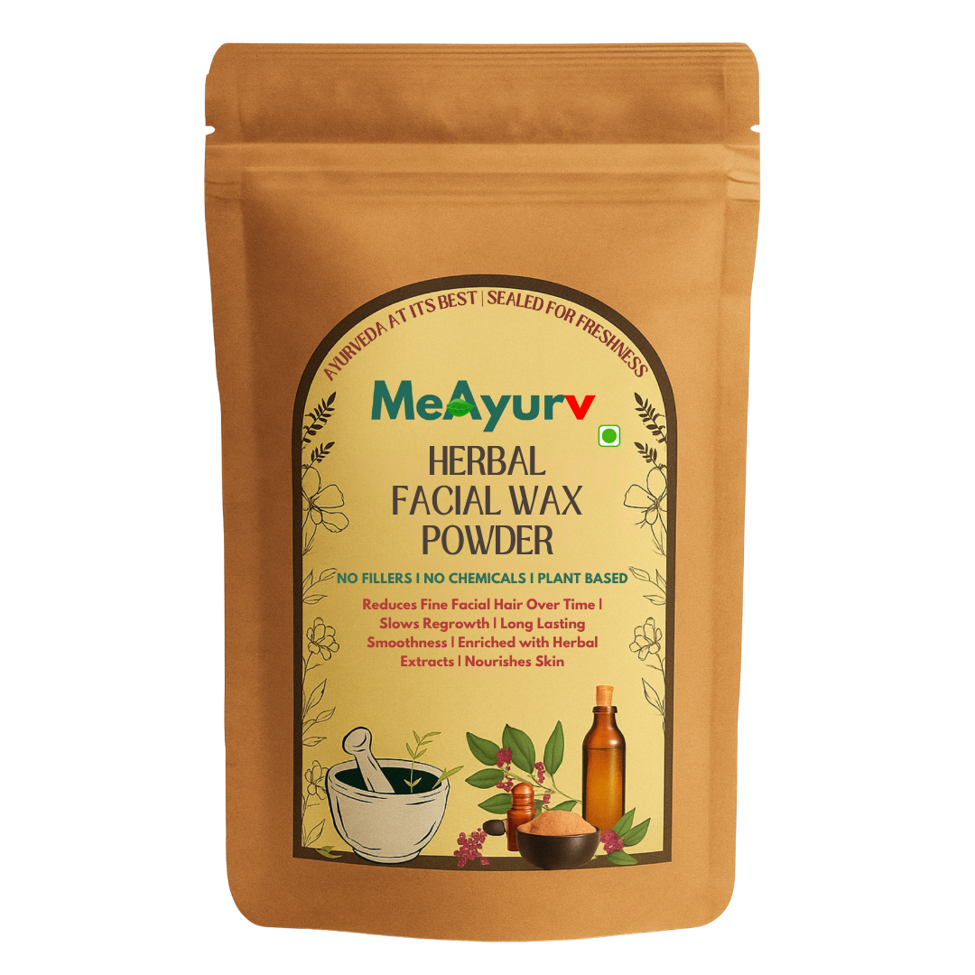 meayurv herbal facial wax powder