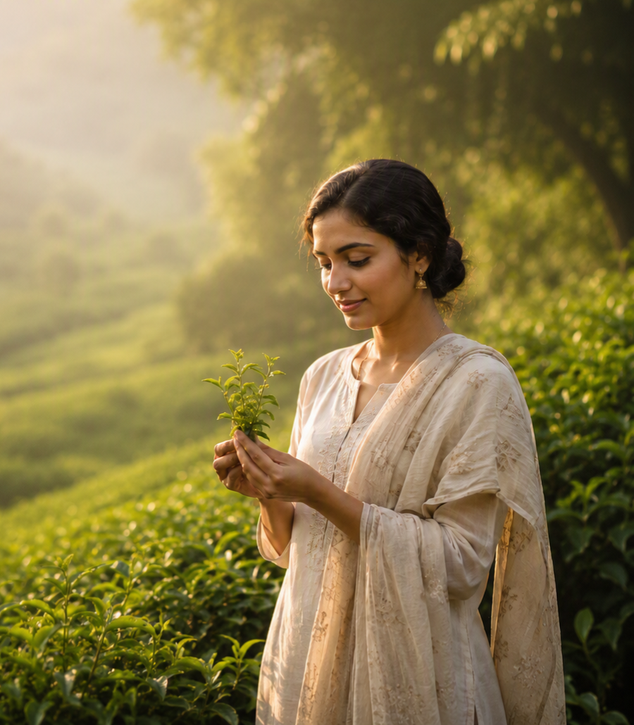 Fresh single-origin Ayurvedic herbs from the farm