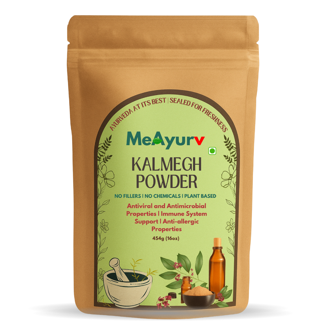 MeAyurv Organic Kalmegh Powder – Pure Andrographis Paniculata | Ayurvedic Herbal Supplement for Liver Health, Immunity & Detox | Natural, Vegan, Chemical Free