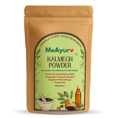 MeAyurv Organic Kalmegh Powder – Pure Andrographis Paniculata | Ayurvedic Herbal Supplement for Liver Health, Immunity & Detox | Natural, Vegan, Chemical Free