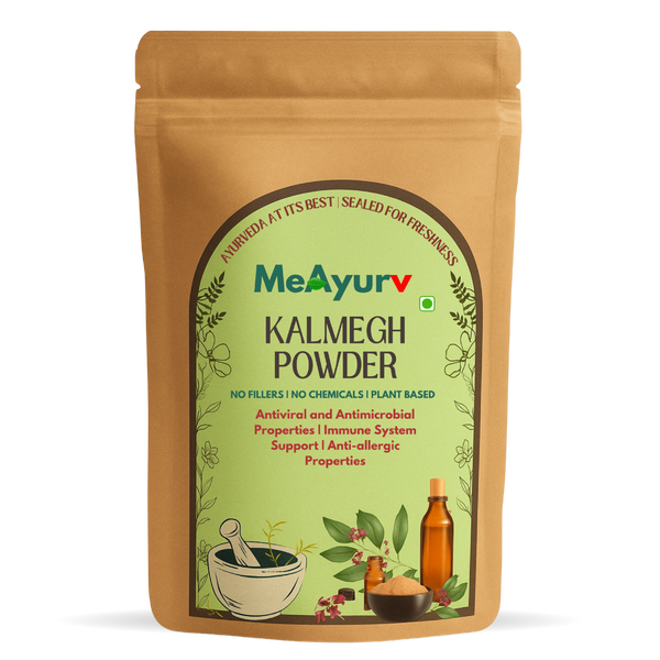 MeAyurv Organic Kalmegh Powder – Pure Andrographis Paniculata | Ayurvedic Herbal Supplement for Liver Health, Immunity & Detox | Natural, Vegan, Chemical Free