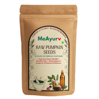 MeAyurv Raw Pumpkin Seeds for Eating| Healthy Snack Rich in Zinc & Magnesium | Immunity Booster | Diet Food for Weight Management | Unroasted Pepitas | Kaddu Ke Beej for Salads