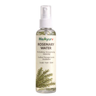 MeAyurv Rosemary Water for Hair Growth Spray | Hair Fall Control & Regrowth Treatment for Men and Women | Strengthens Roots & Promotes Thicker Hair | Non-Sticky Leave-In Scalp Tonic (200ml)