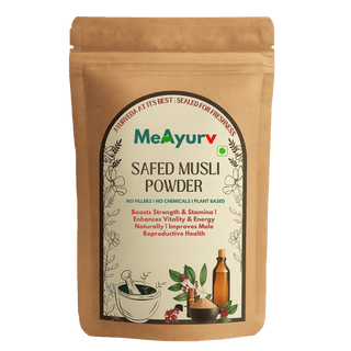 MeAyurv Safed Musli Powder for Stamina & Performance | White Musli | Natural Energy & Vitality Booster for Men