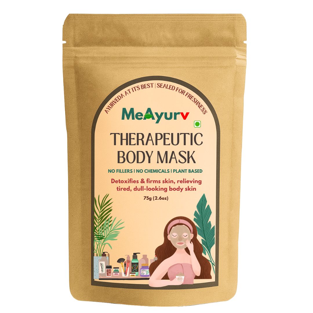 MeAyurv Relaxation & Glow Spa Combo | Soothing Ashwagandha Face Pack + Therapeutic Ginger Camphor Body Mask | Calming Self Care, Weekend Pamper & Radiant Skin (2 x 75g)