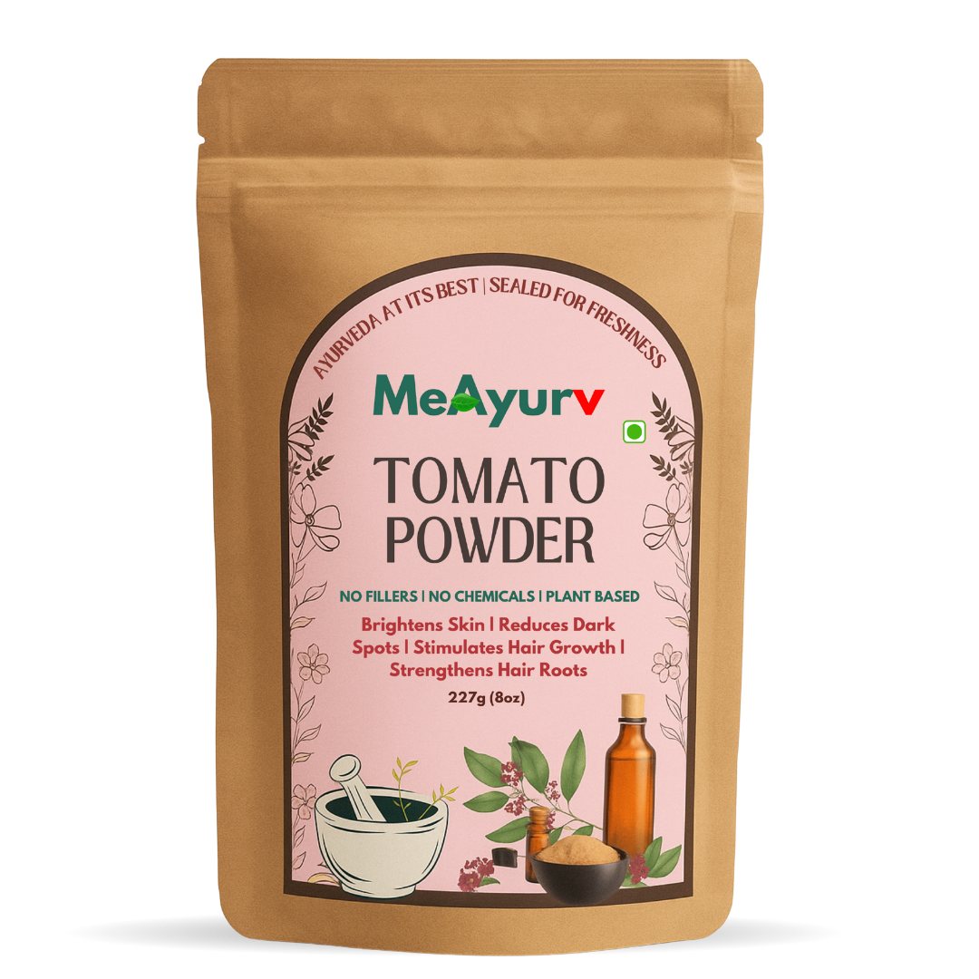 MeAyurv Organic Tomato Powder – Pure Tomato Powder | Ayurvedic Culinary & Skin Use for Lycopene, Glow & Natural Flavor | Natural, Vegan, Chemical Free
