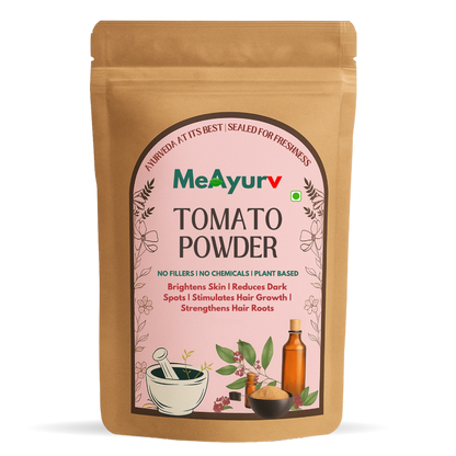 MeAyurv Organic Tomato Powder – Pure Tomato Powder | Ayurvedic Culinary & Skin Use for Lycopene, Glow & Natural Flavor | Natural, Vegan, Chemical Free